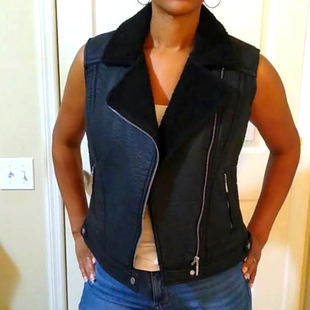 Faux Leather Vest